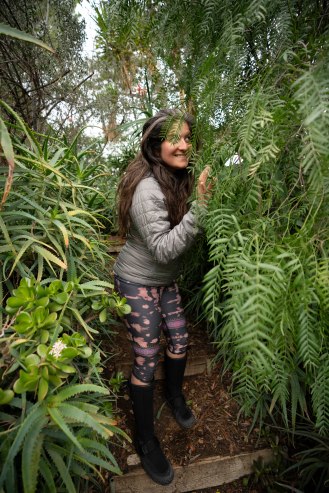 C playing with ferns in Amir's